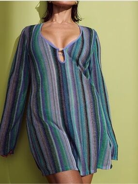 Absolutely stunning brand new, sexy beach cover/ summer dress/ knit,shimmerLarge